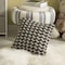 Deerlux 16" Handwoven Cotton Throw Pillow Cover with Small Black & White Chevron Pattern with Filler QI004302.CV.K - alternate 7